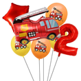 Load image into Gallery viewer, Jumbo Fire Truck Foil Balloon