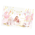 Load image into Gallery viewer, 1st Birthday Decorations Set - Pink and Gold Theme