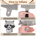 Load image into Gallery viewer, Raccoon Shaped Foil Balloon