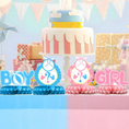 Load image into Gallery viewer, Baby Gender Reveal Honeycomb Table Centerpieces Set