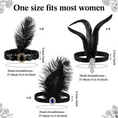 Load image into Gallery viewer, 1920s Flapper Headband and Gangster Hat accessory Set