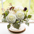 Load image into Gallery viewer, Artificial White Roses Bouquets Box Set