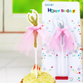 Load image into Gallery viewer, Ballerina Birthday Girl Wax Cake Candle