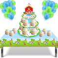 Load image into Gallery viewer, 3-Tier Farm Cupcake Stand