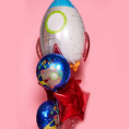Load image into Gallery viewer, Rocket Spaceship Balloons Set