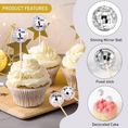 Load image into Gallery viewer, Disco Ball Theme Party Cake Toppers Set