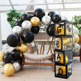 Load image into Gallery viewer, Graduation Black Balloon Boxes Set