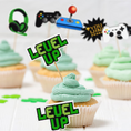 Load image into Gallery viewer, Game On Theme Party Cup Cake Toppers Set