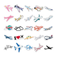 Load image into Gallery viewer, Airplane Theme Vinyl Stickers Set