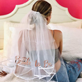 Load image into Gallery viewer, Bride-to-Be Set: Sash, Tiara, Shoulder-Length Veil