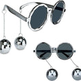 Load image into Gallery viewer, Retro Disco Ball Glasses & Necklaces Set