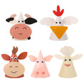 Load image into Gallery viewer, Farm Animals Cone Hats Set