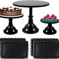 Load image into Gallery viewer, Set of Round Cake Stands and Serving Trays
