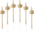 Load image into Gallery viewer, Gold Crown Cake Candles Set