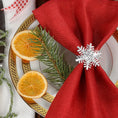 Load image into Gallery viewer, Christmas Snow Floke Napkins Ring Silver