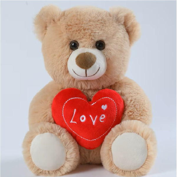 Cream Heart Teddy Bear