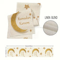 Load image into Gallery viewer, 1pc Ramadan Table Runner, Moon Star Print