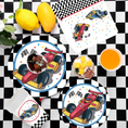 Load image into Gallery viewer, Racing Car Theme Party 9 Inch Paper Plates Set
