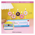 Load image into Gallery viewer, Cute Donut Shape Birthday Cake Candles Set