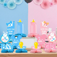 Load image into Gallery viewer, Baby Gender Reveal Honeycomb Table Centerpieces Set