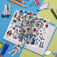 Load image into Gallery viewer, Space 3D Stickers for Kids and Toddlers