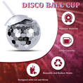 Load image into Gallery viewer, Silver Shiny Disco Ball Party Cup