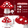 Load image into Gallery viewer, Mushroom Honeycomb Decorations Set