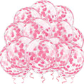 Load image into Gallery viewer, 12 Inch Confetti Balloons (Pink)
