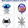 Load image into Gallery viewer, Outer Space Theme Party Balloons Arch