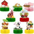 Load image into Gallery viewer, Farm Animals Honeycomb Centerpieces Set