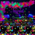 Load image into Gallery viewer, Glow Neon Theme Party Tablecloth