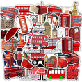 Load image into Gallery viewer, London Red Bus Theme Stickers Set