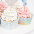 Load image into Gallery viewer, Mermaid Theme Cupcake Toppers Set