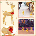Load image into Gallery viewer, Christmas Reindeer Statue with lights 30 Cm