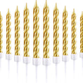 Load image into Gallery viewer, Metallic Spiral Cake Candles