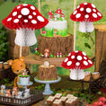 Load image into Gallery viewer, Mushroom Honeycomb Decorations Set
