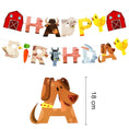 Load image into Gallery viewer, Farm Animal Happy Birthday Banner