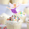 Load image into Gallery viewer, Fairy Theme Party Cupcake Toppers Set