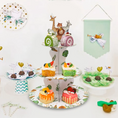 Load image into Gallery viewer, 3-Tier Jungle Animals Cupcake Stand