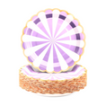 Load image into Gallery viewer, Carousel Stripe Party Theme Tableware Set (Purple)