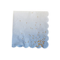 Load image into Gallery viewer, Blue Ombre with Gold Foil Dots Tableware Set