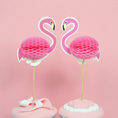 Load image into Gallery viewer, Flamingo Theme Party Cupcake Toppers Set