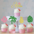 Load image into Gallery viewer, Flamingo Theme Cupcake Toppers Set
