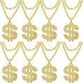 Load image into Gallery viewer, Gold Plated Chain Dollar Necklace and Ring Set