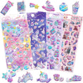 Load image into Gallery viewer, 3D Puffy Unicorns Rainbow Stickers for Girls Kids