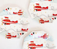 Load image into Gallery viewer, Red Airplane Theme 9 Inch Paper Plates