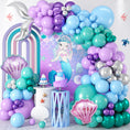 Load image into Gallery viewer, Mermaid Tail Balloon Arch Decorations
