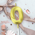 Load image into Gallery viewer, 3D Gold 0-9 Number Candles