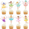 Load image into Gallery viewer, Fairy Theme Party Cupcake Toppers Set