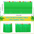Load image into Gallery viewer, Tropical Style Party Table Grass Skirt